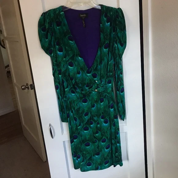 Laundry By Shelli Segal | Dresses | V Neck Peacock Dress | Poshmark Laundry By Shelli Segal | Dresses | V Neck Peacock Dress | Poshmark